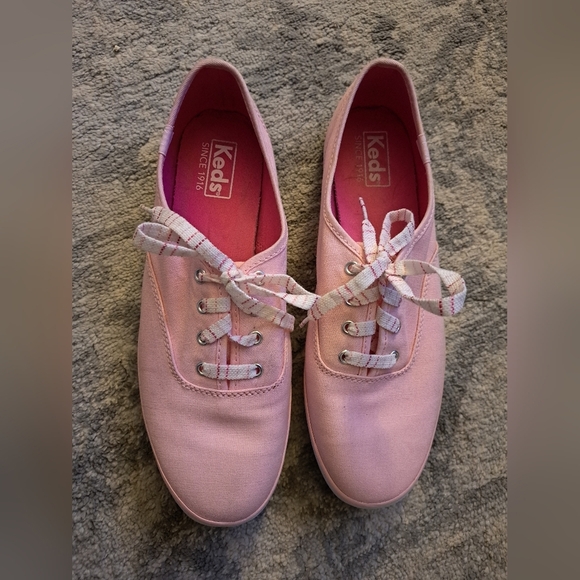 Keds Women's Size 8 Pink Canvas CHAMPION Softerra Sneakers - Picture 2 of 5